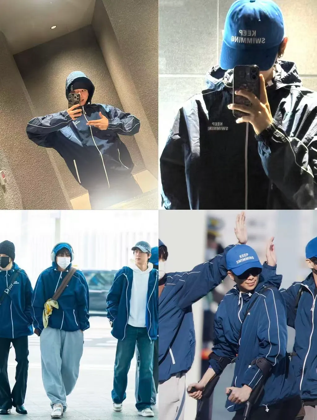 BTS ARIRANG · Keep Swimming Jacket — Bleu