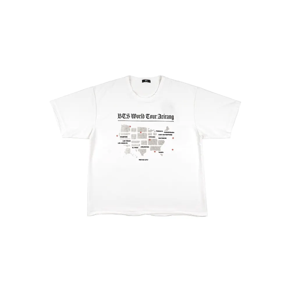 BTS ARIRANG · Routing T-Shirt — Blanc